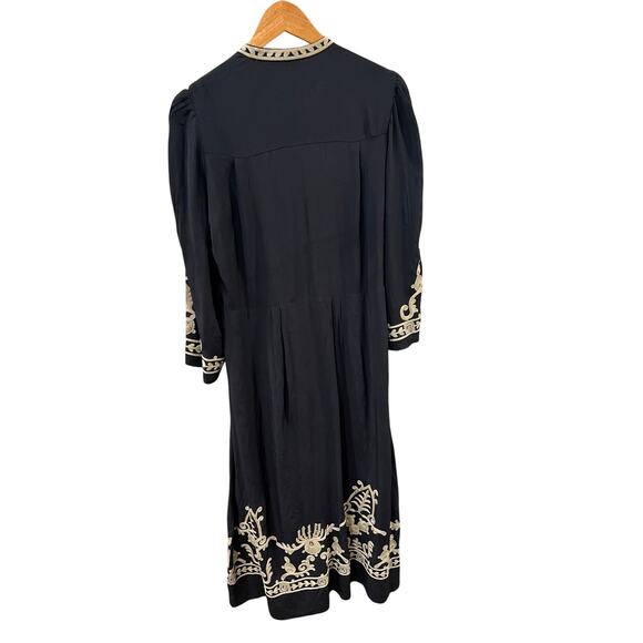 Isabel Marant Etoile Feliana long embroidered crepe dress NWT 36 S - Picture 4 of 10